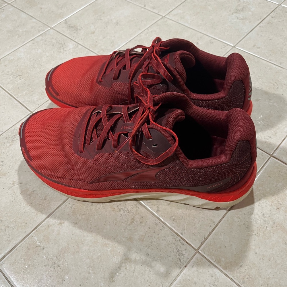 ALTRA Men's Rivera 2 Road Running Shoe, Maroon - 9 M US